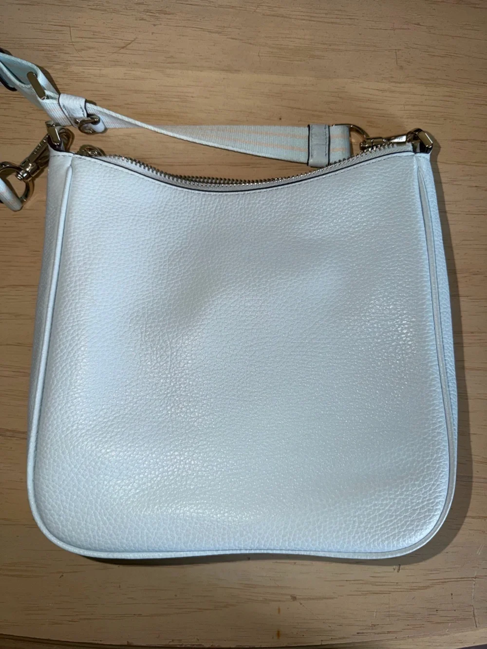 Kate Spade New York Pebbled Leather Crossbody + Matching Coin Purse - Light Blue